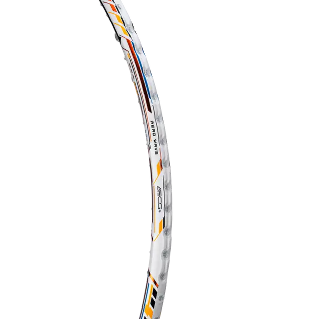 Hundred T-Fusion 500 Control 4U Badminton Racket - White/Navy Badminton Rackets Hundred