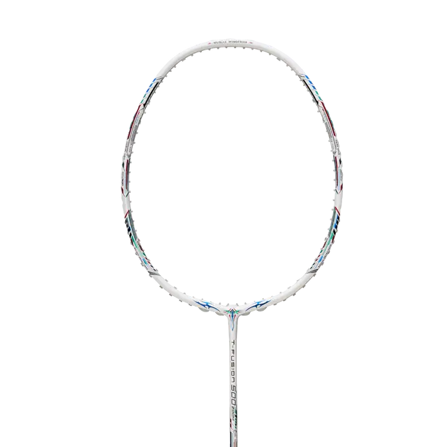 Hundred T-Fusion 500 Zoom 5U Badminton Racket - White Badminton Rackets Hundred