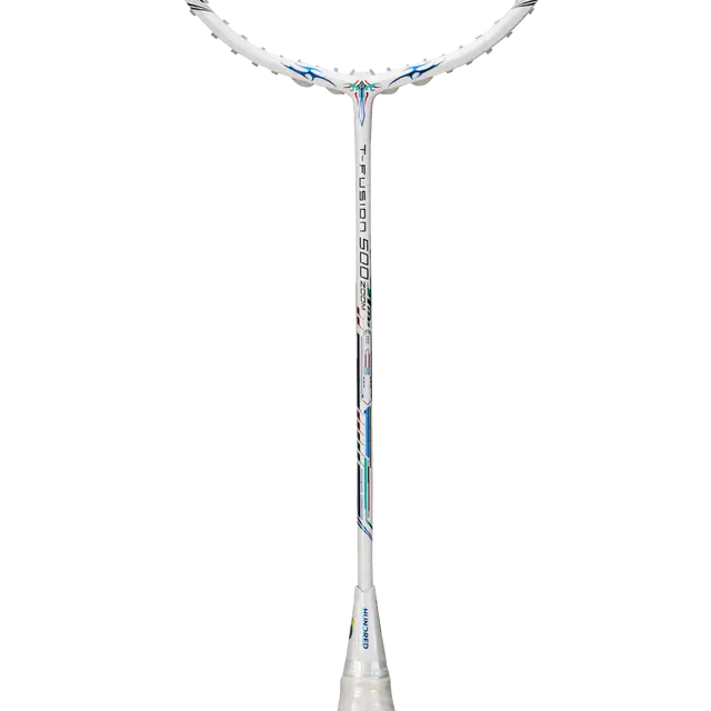 Hundred T-Fusion 500 Zoom 5U Badminton Racket - White Badminton Rackets Hundred