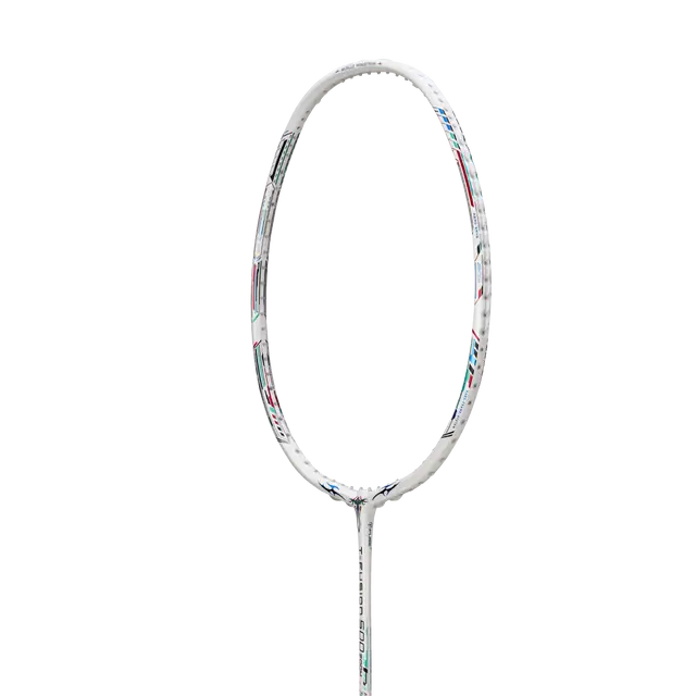 Hundred T-Fusion 500 Zoom 5U Badminton Racket - White Badminton Rackets Hundred