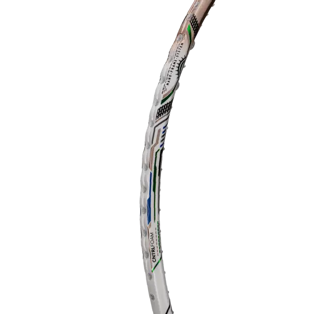 Hundred T-Fusion 800 Zoom 5U Badminton Racket - White/Gold Badminton Rackets Hundred