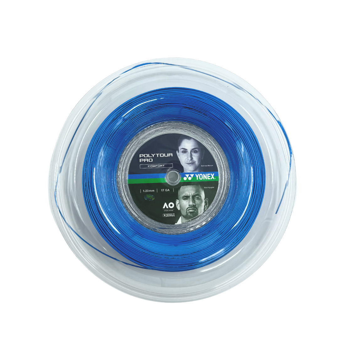 Yonex Polytour Pro String 1.20mm Tennis String BLUE Reels 200M String (Reel) Yonex