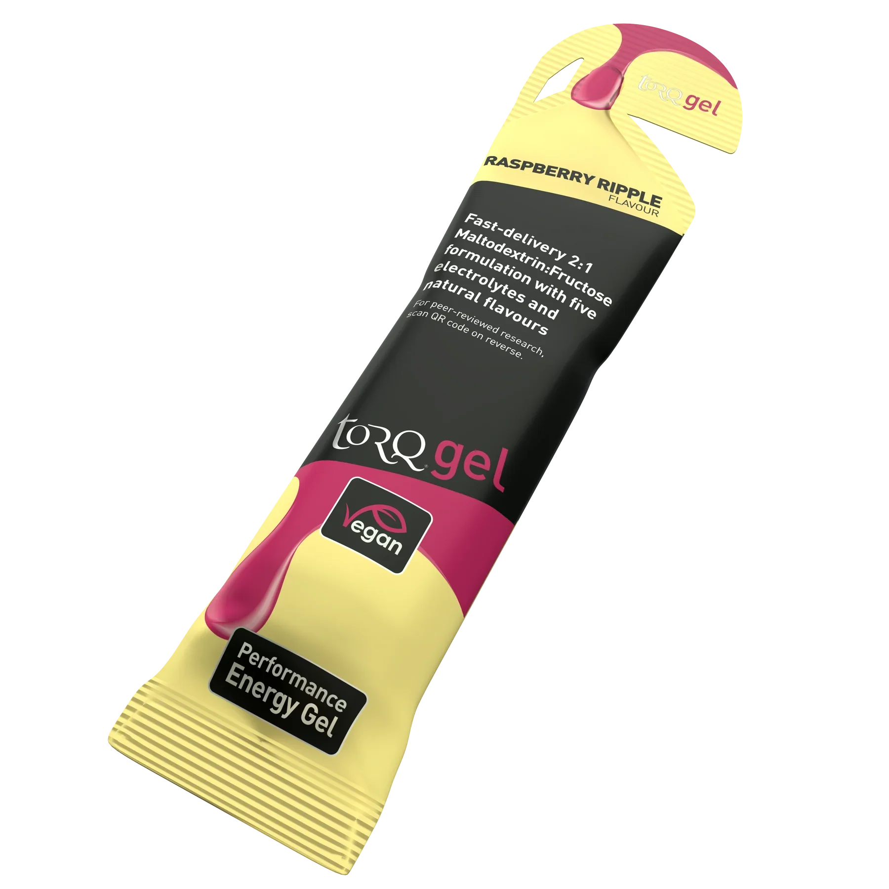 Torq Energy Gels (Single) - Raspberry Ripple Raspberry Ripple Clearance Torq