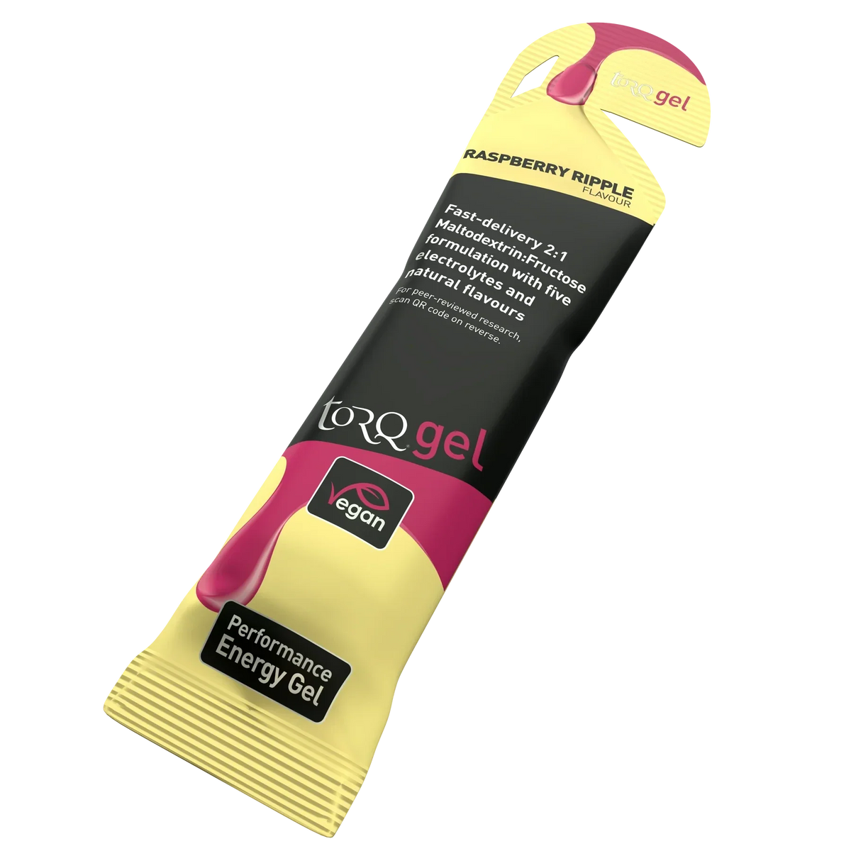 Torq Energy Gels (Single) - Raspberry Ripple Raspberry Ripple Clearance Torq
