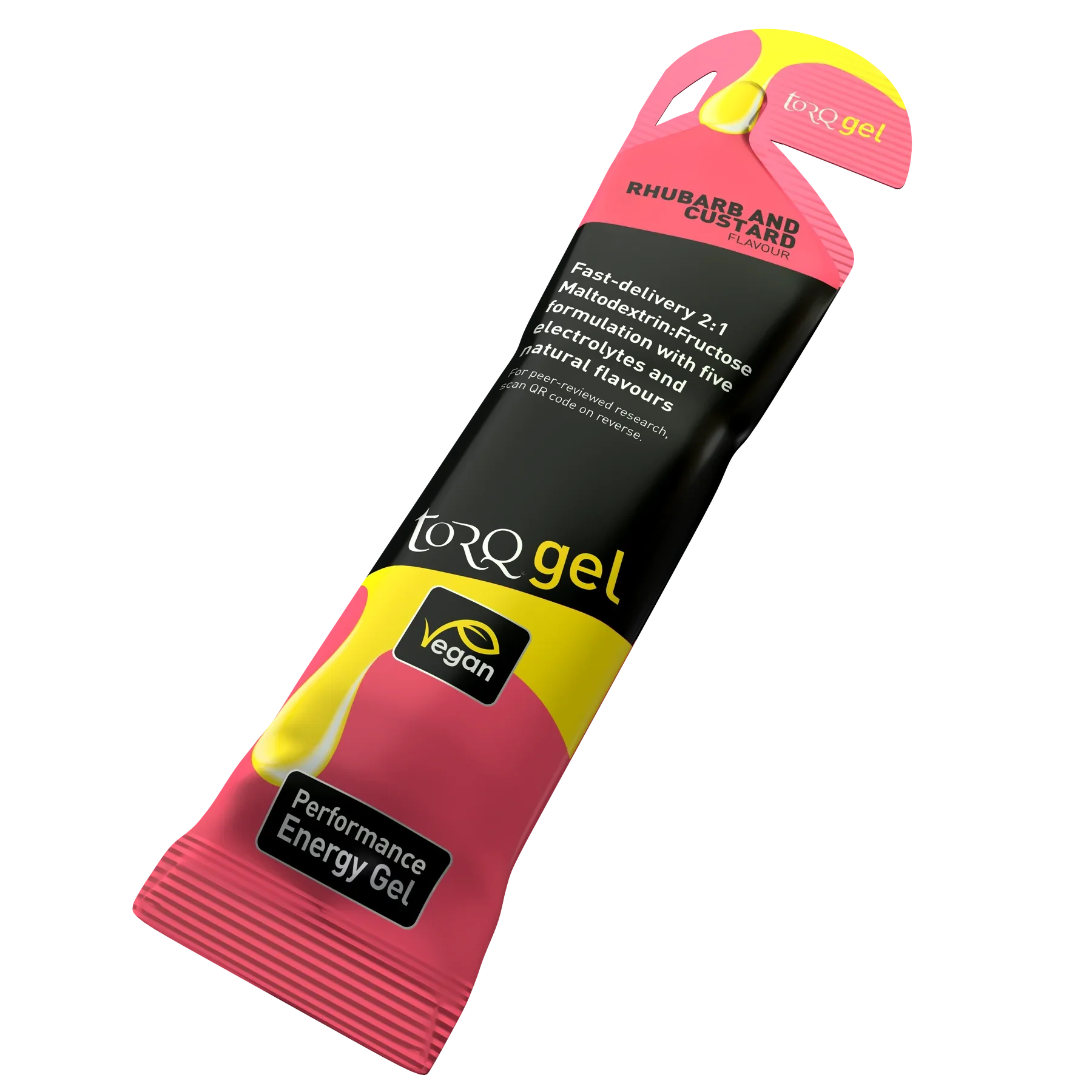 Torq Energy Gels - Single - Rhubarb Custard Rhubarb Custard Clearance Torq