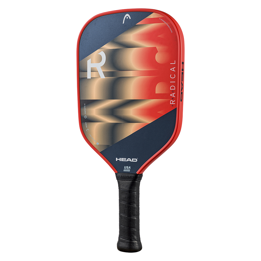Head Radical Pro Pickleball Paddle, Black/Red, back view