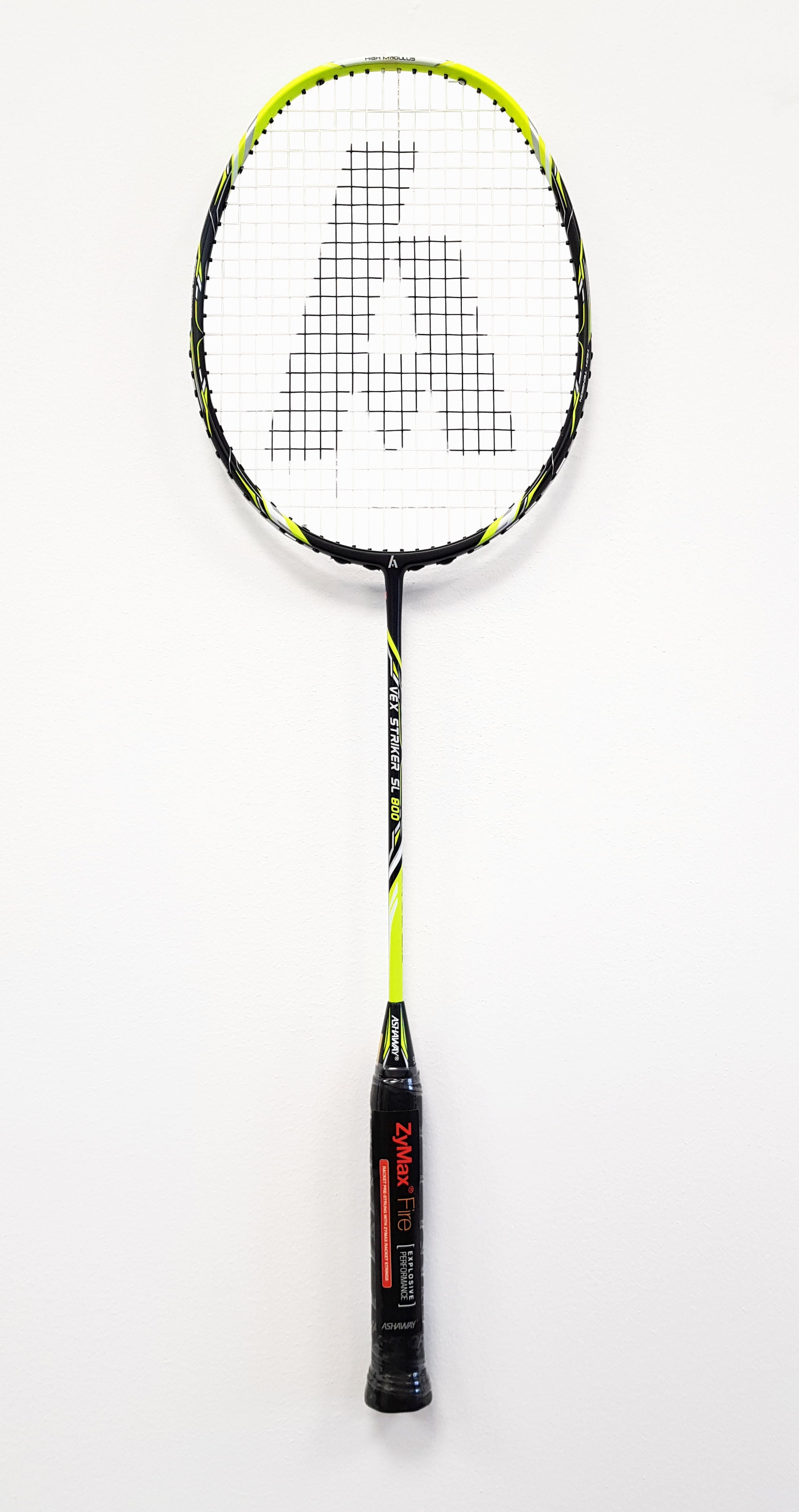 Ashaway Vex Striker 800 SL 5U Badminton Racket - Black/Yellow Badminton Rackets Ashaway