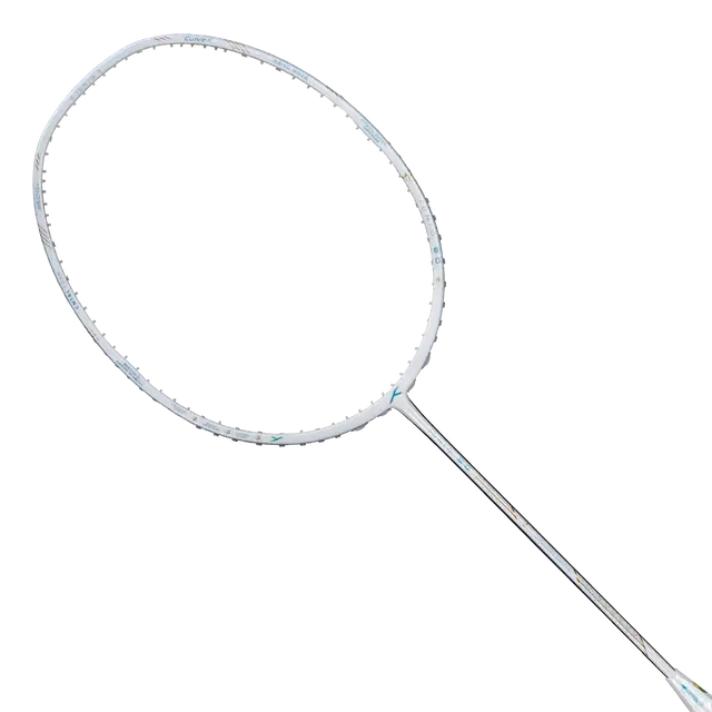 Hundred Ioniq 80 Limited Edition 4U Badminton Racket - White/Blue Badminton Rackets Hundred