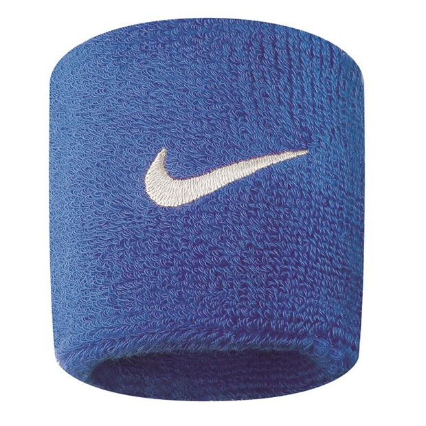 Nike Swoosh Wristbands (Pair) ROYAL BLUE WHITE Accessories Nike