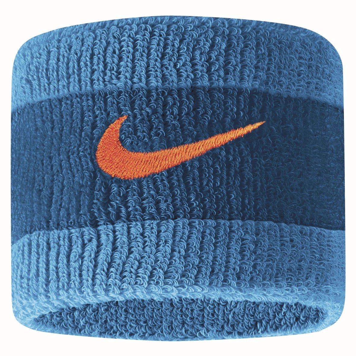 Nike Swoosh Wristbands (Pair) MARINA LASER BLUE RUSH ORANGE Accessories Nike