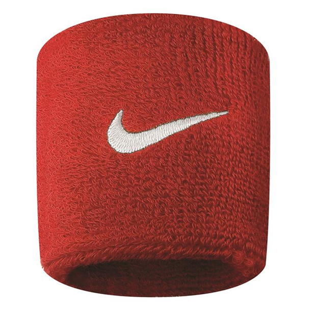 Nike Swoosh Wristbands (Pair) VARSITY RED WHITE Accessories Nike