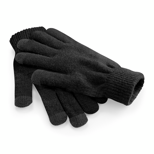 Beechfield B490 Touchscreen Smart Gloves - Black Gloves Beechfield