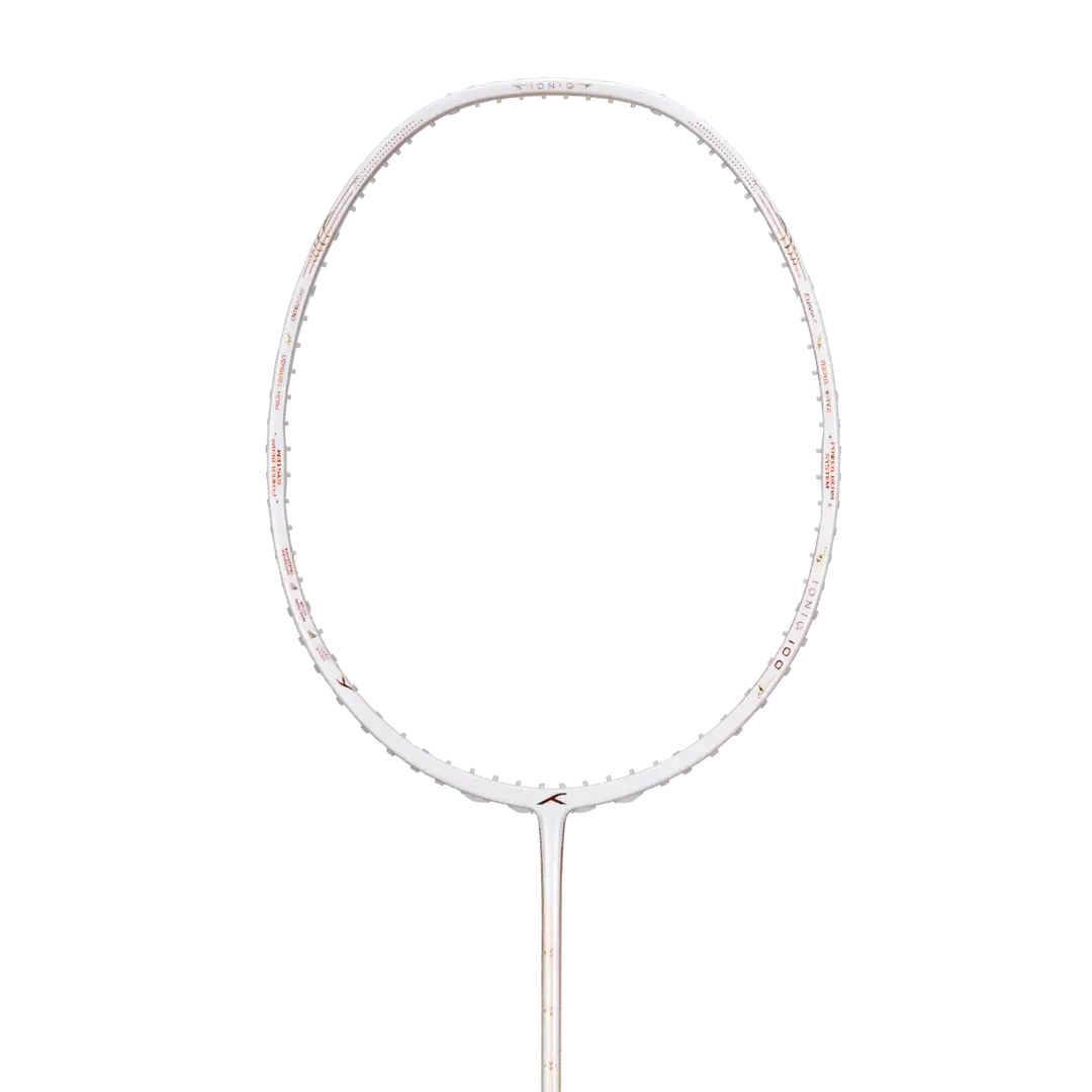 Hundred Ioniq 100 Limited Edition 4U - White/Gold Badminton Rackets Hundred