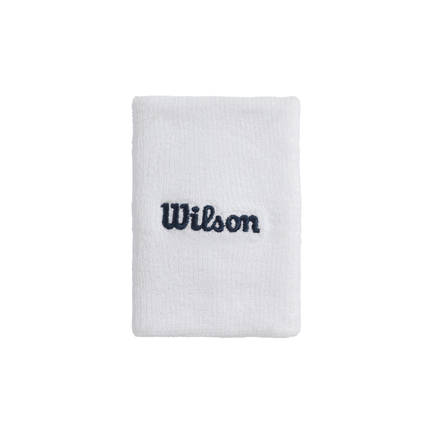 Wilson Wide Terry Wristband (2 Pack) - Black White One Size Accessories Wilson