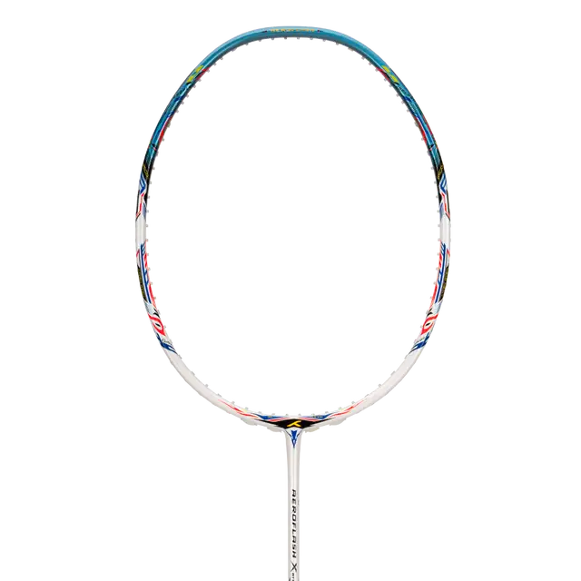 Hundred Aeroflash X Attack 4U Badminton Racket - White/Blue/Black