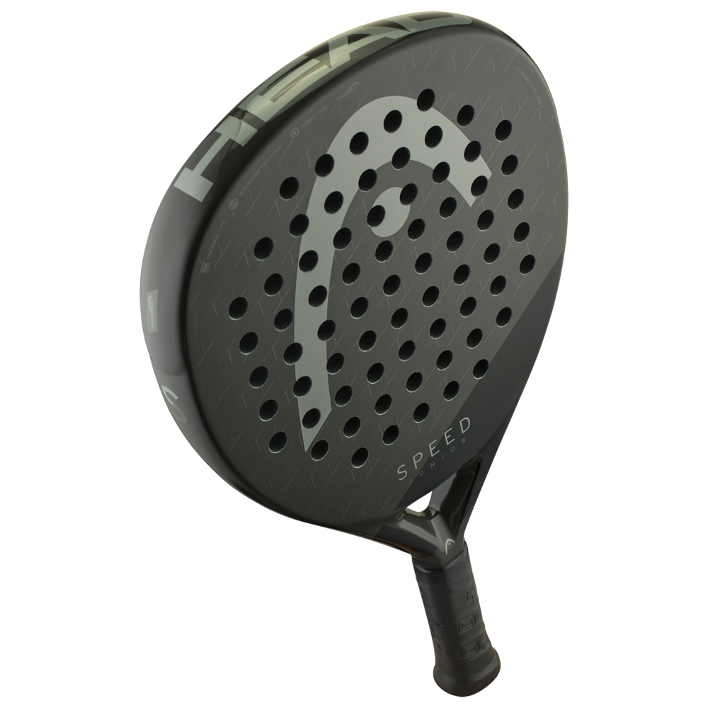 Head Speed Junior Padel Racquet, Black, side view