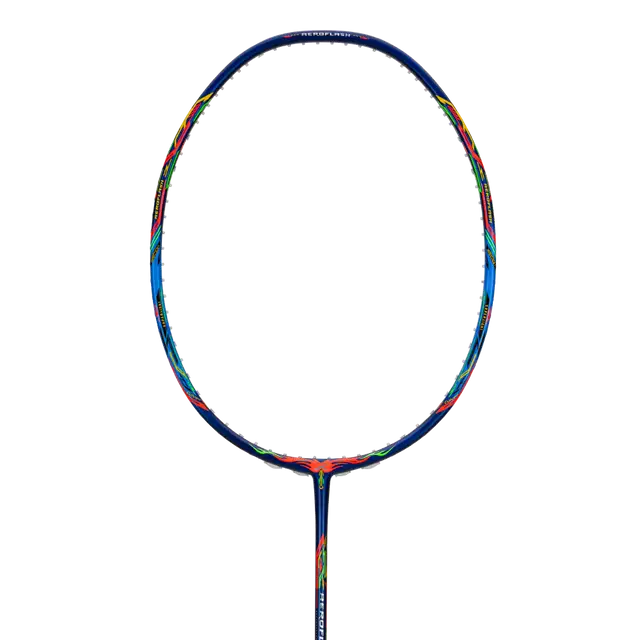 Hundred Aeroflash X Zoom 5U Badminton Racket - Navy/Blue/Orange Badminton Rackets Hundred