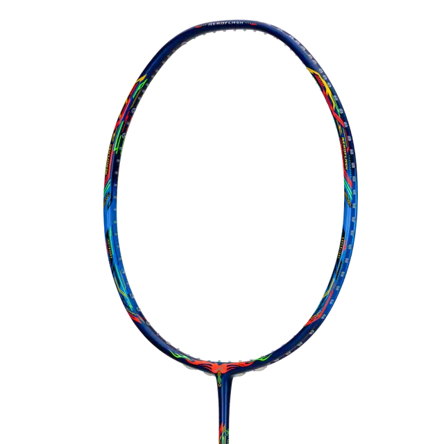 Hundred Aeroflash X Zoom 5U Badminton Racket - Navy/Blue/Orange Badminton Rackets Hundred