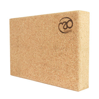 Yoga-Mad Cork Yoga Block Cork Brown One Size Exercise & Fitness Fitness Mad