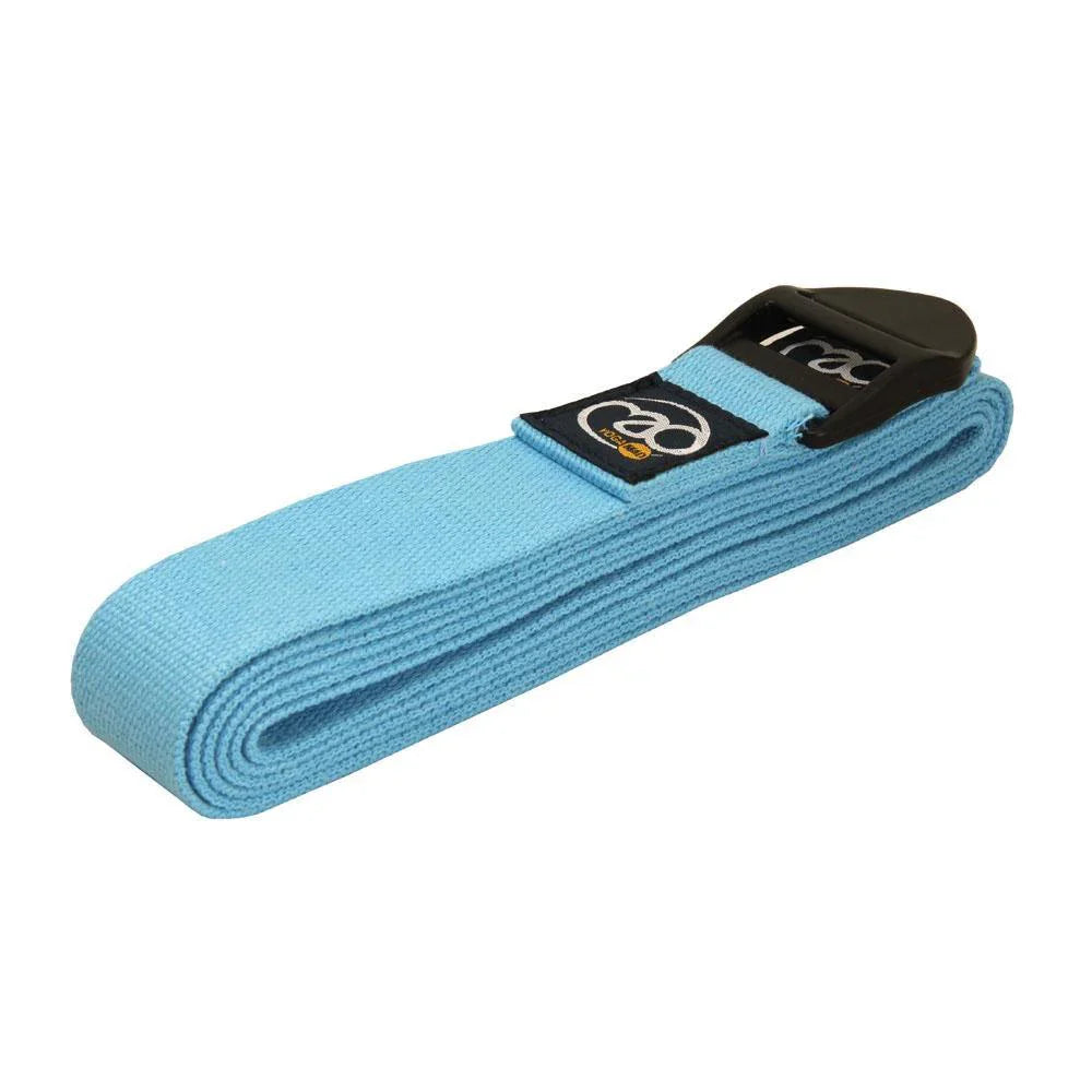 Fitness Mad Standard Yoga Belt Cotton 2.0m - Multicolor Light Blue One Size Accessories Fitness Mad