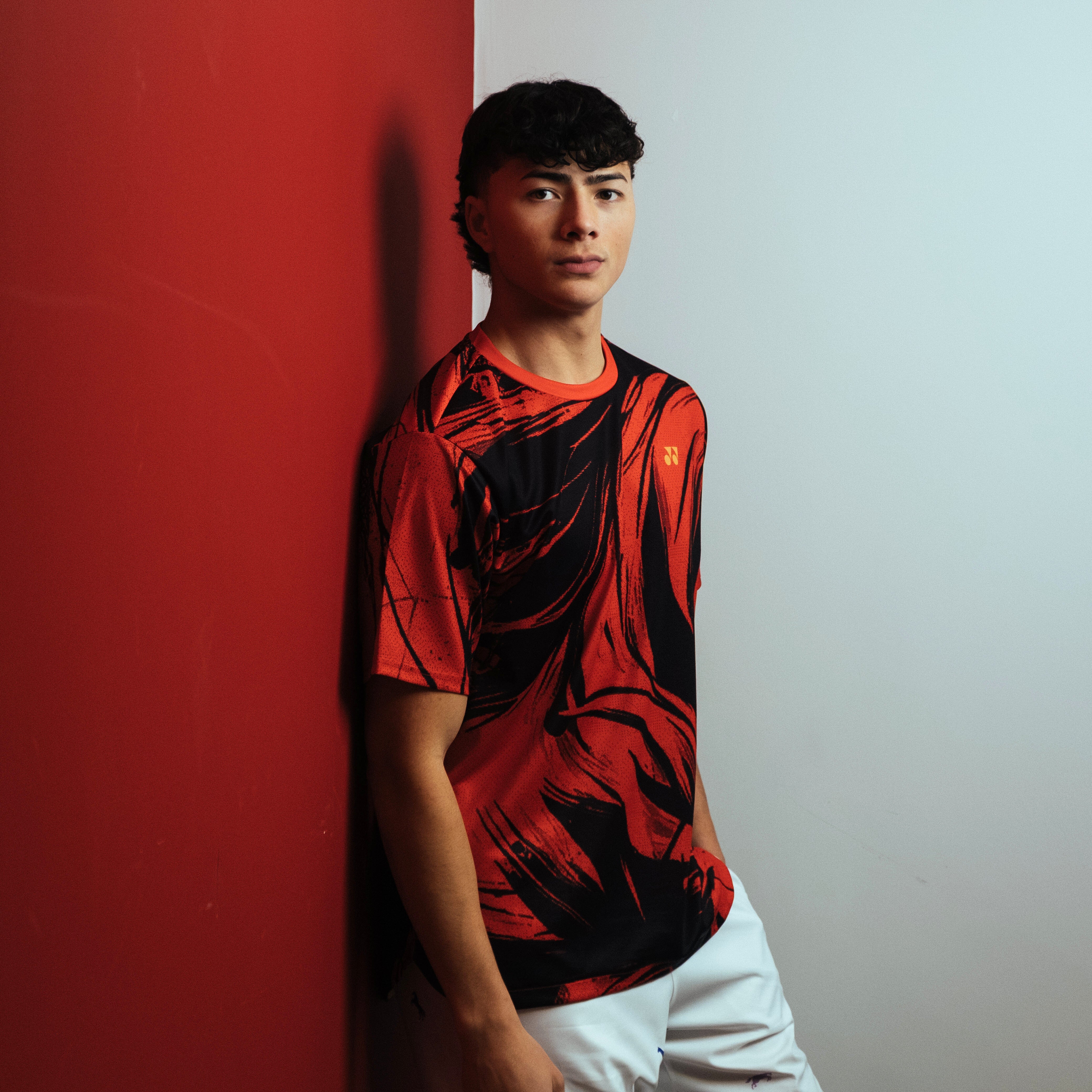 Yonex Legend of the Crimson Stallion – Men’s Top (Rich Red) Yonex CNY2026 TT B Men Clothing Yonex