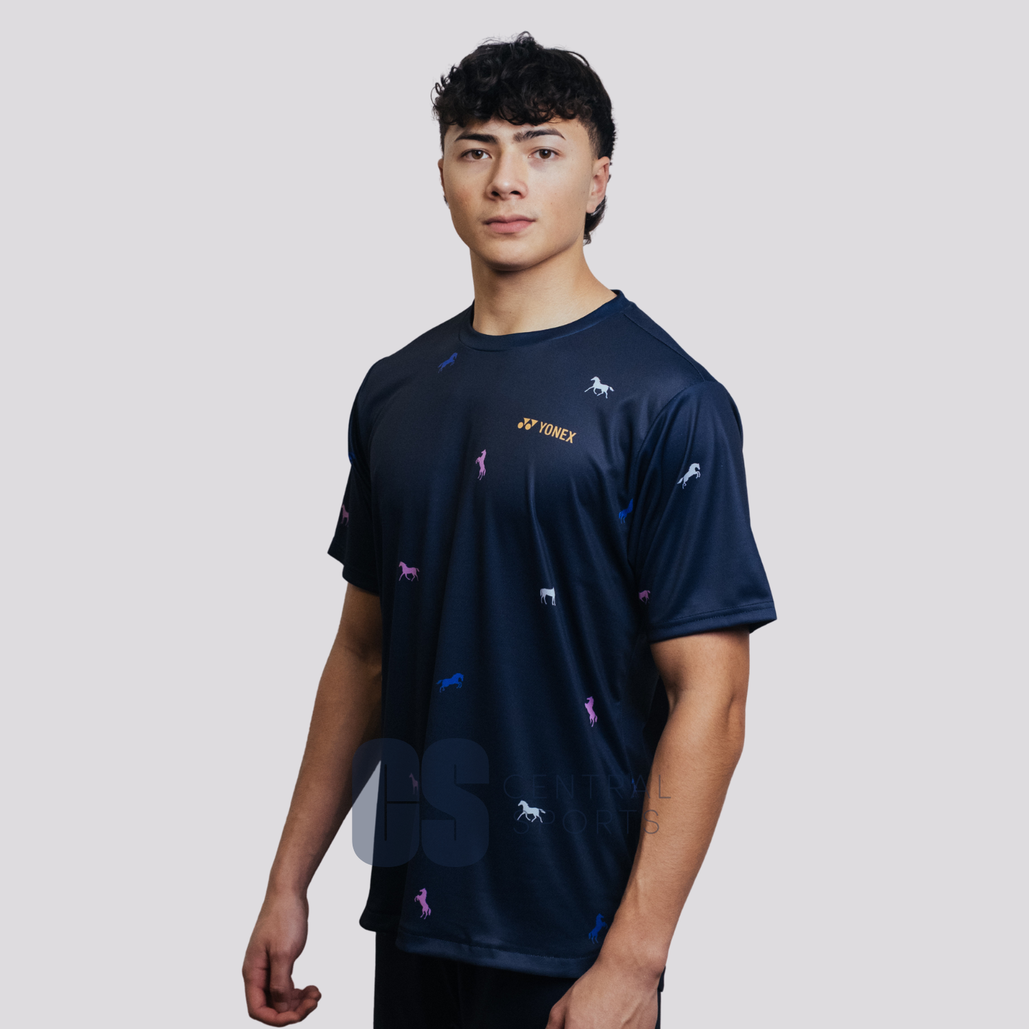 Yonex Midnight Parade – Men’s Performance Shirt (Ink Blue) Yonex CNY2026 TT C Men Clothing Yonex