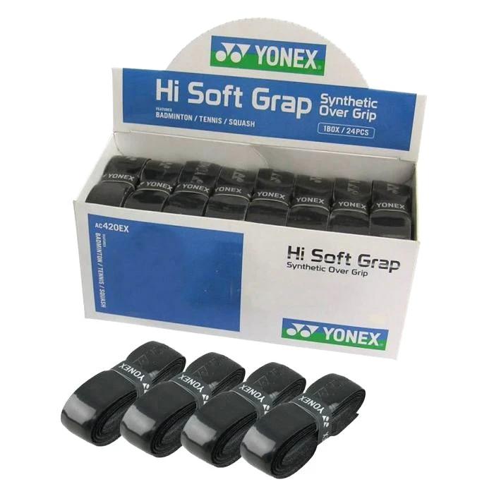 Yonex Hi Soft Grap AC420EX (24 Pieces), Black, back view