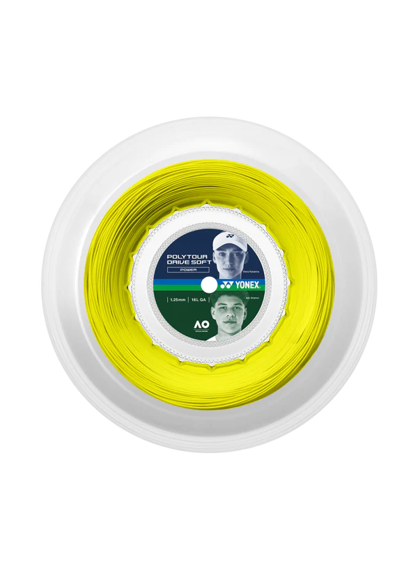 Yonex Polytour Drive Soft 1.25mm/200m Tennis String Reels YELLOW Reels 200M String (Reel) Yonex