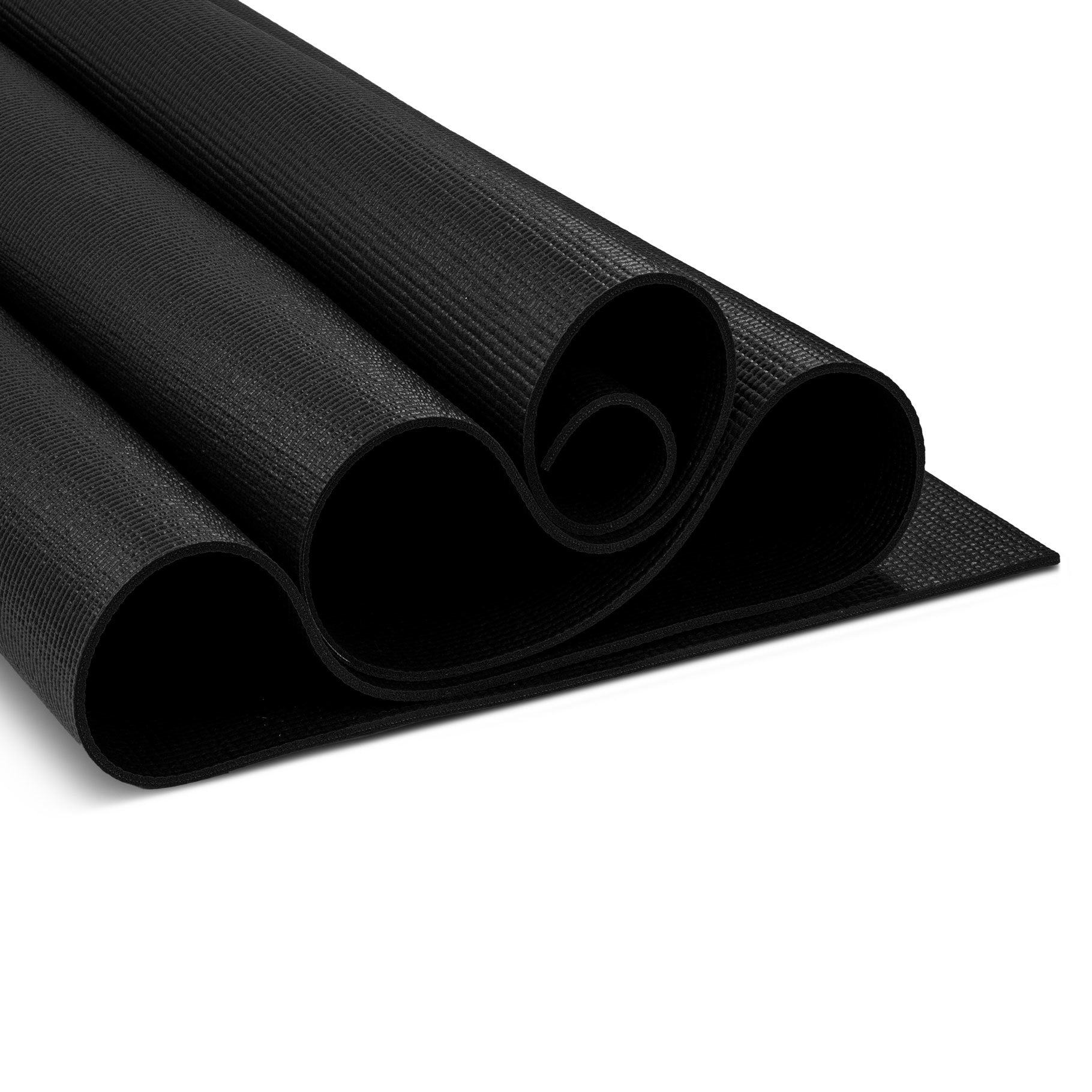 Warrior II Yoga Mat 4mm (Black) Exercise & Fitness Fitness Mad