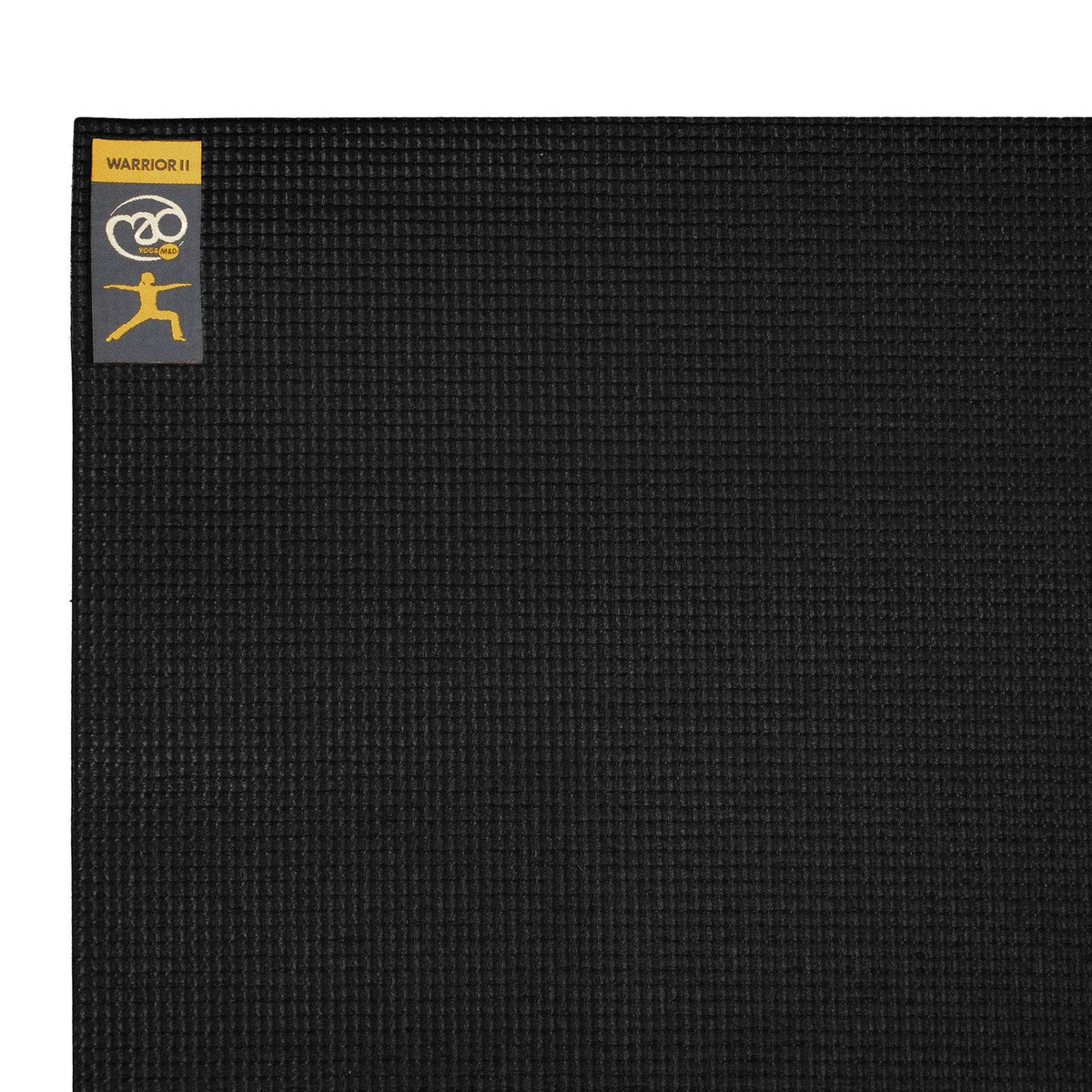 Fitness Mad Warrior II Yoga Mat 4mm (Black), back view