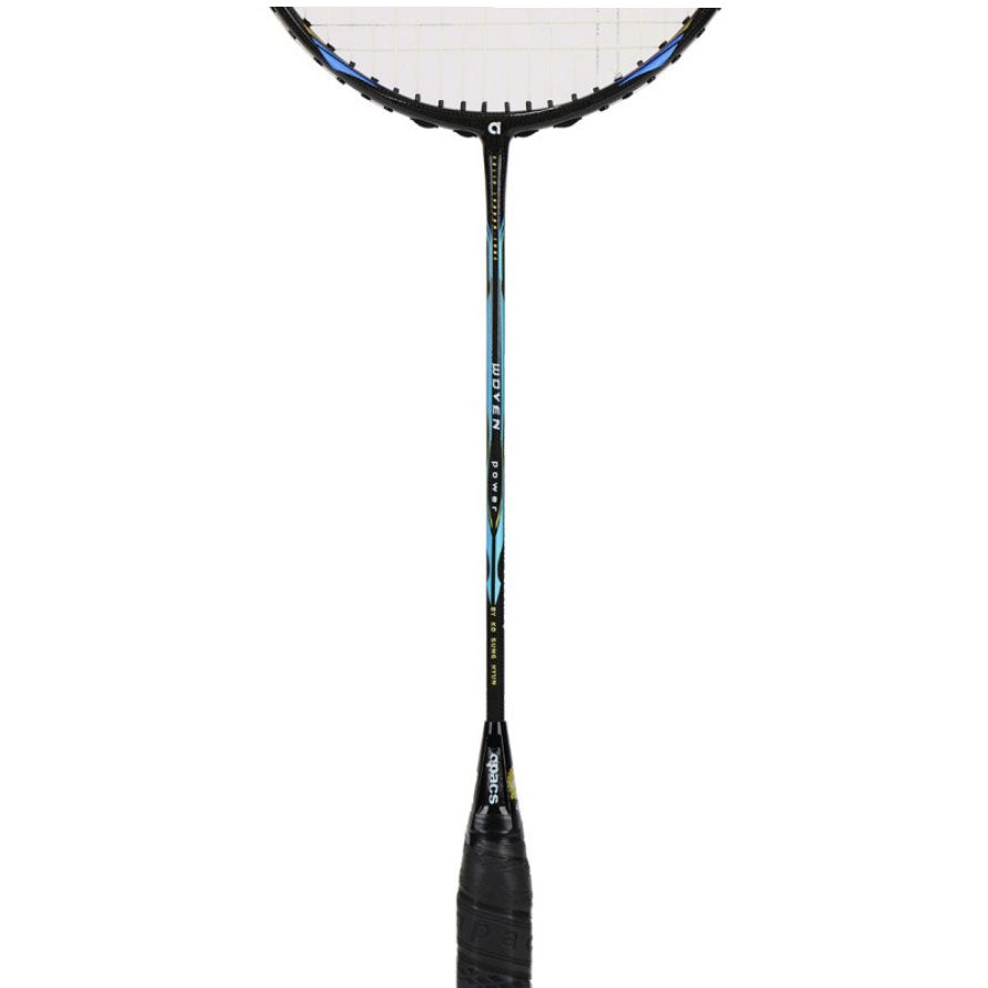 Apacs Woven Power Badminton Racket (Strung) - Black/Blue Badminton Rackets Apacs