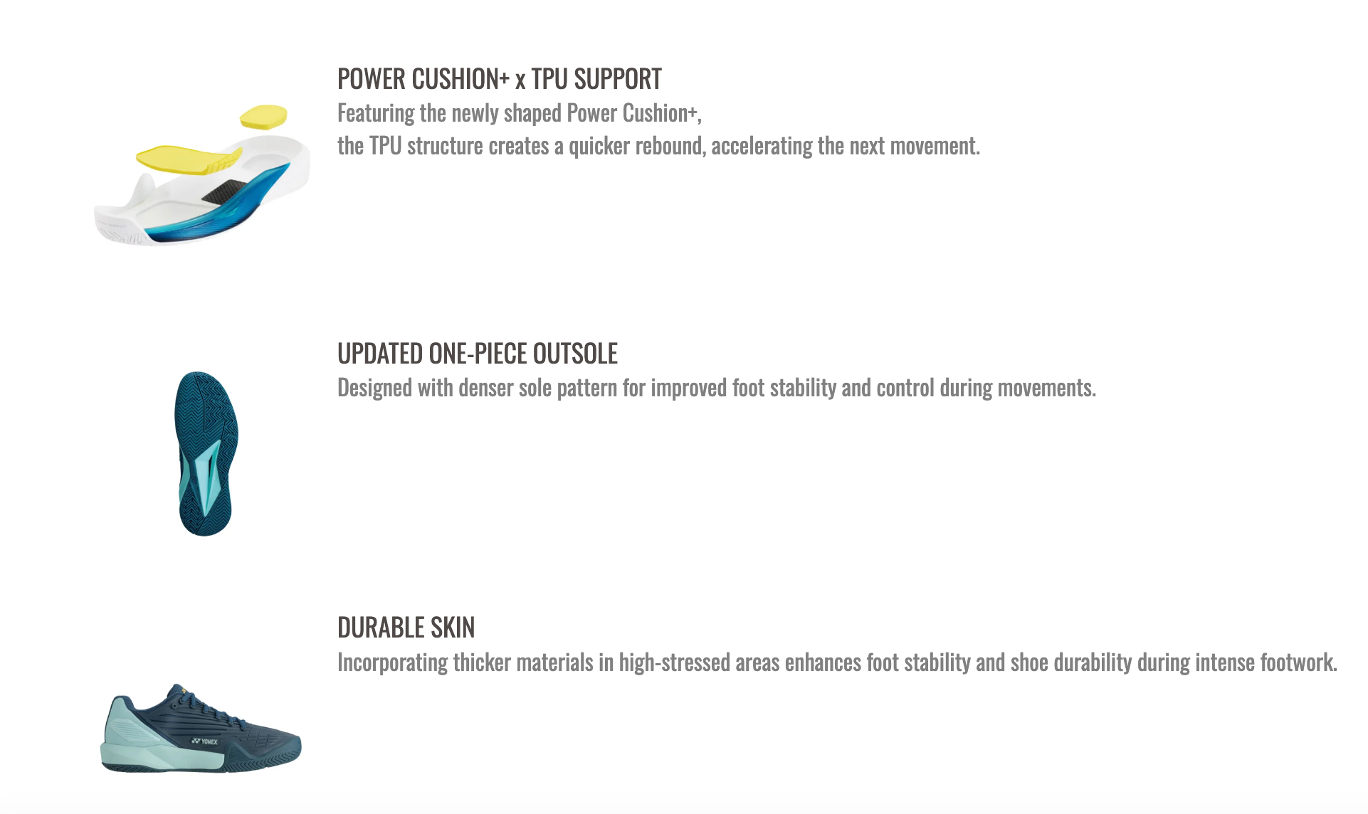 Yonex SHT Eclipsion 5 Tennis Shoes Mens (White) Clearance Yonex