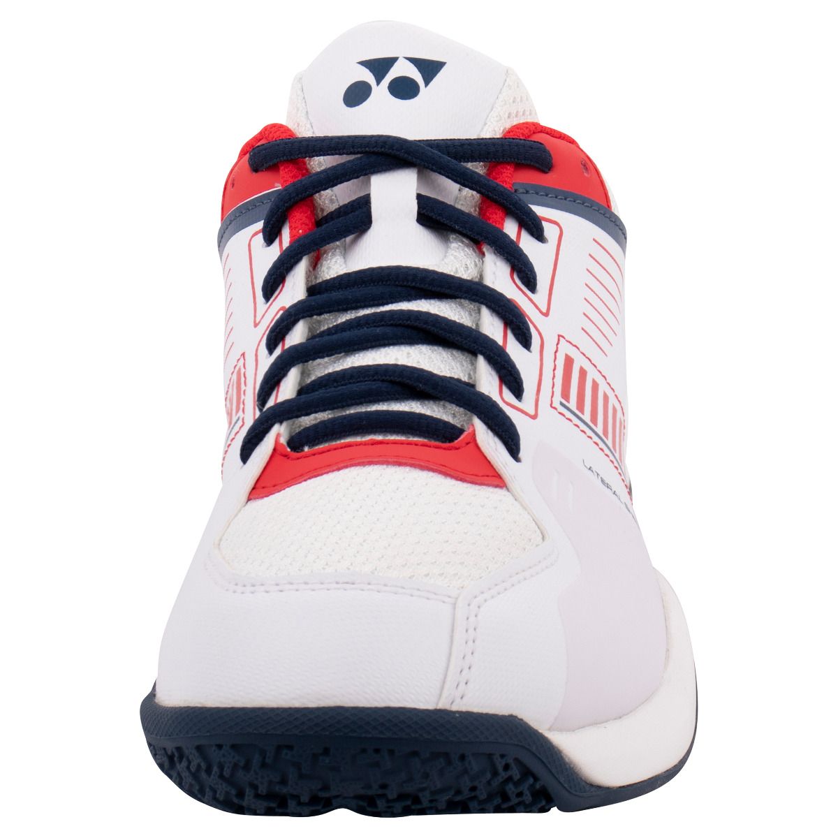 Yonex Power Cushion Strider Flow Wide SHBSF1WEX Badminton Shoes Mens (White/Red) Badminton Shoes Yonex