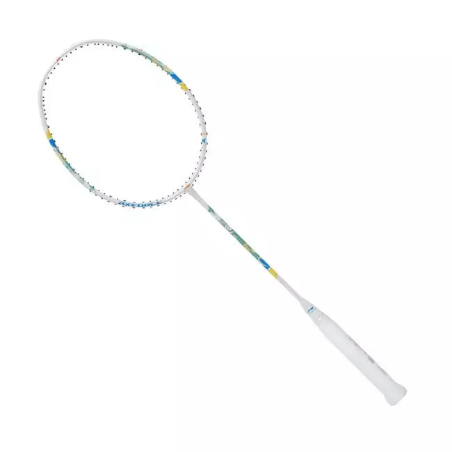 Li-Ning AxForce Junior Badminton Racket - White/Black