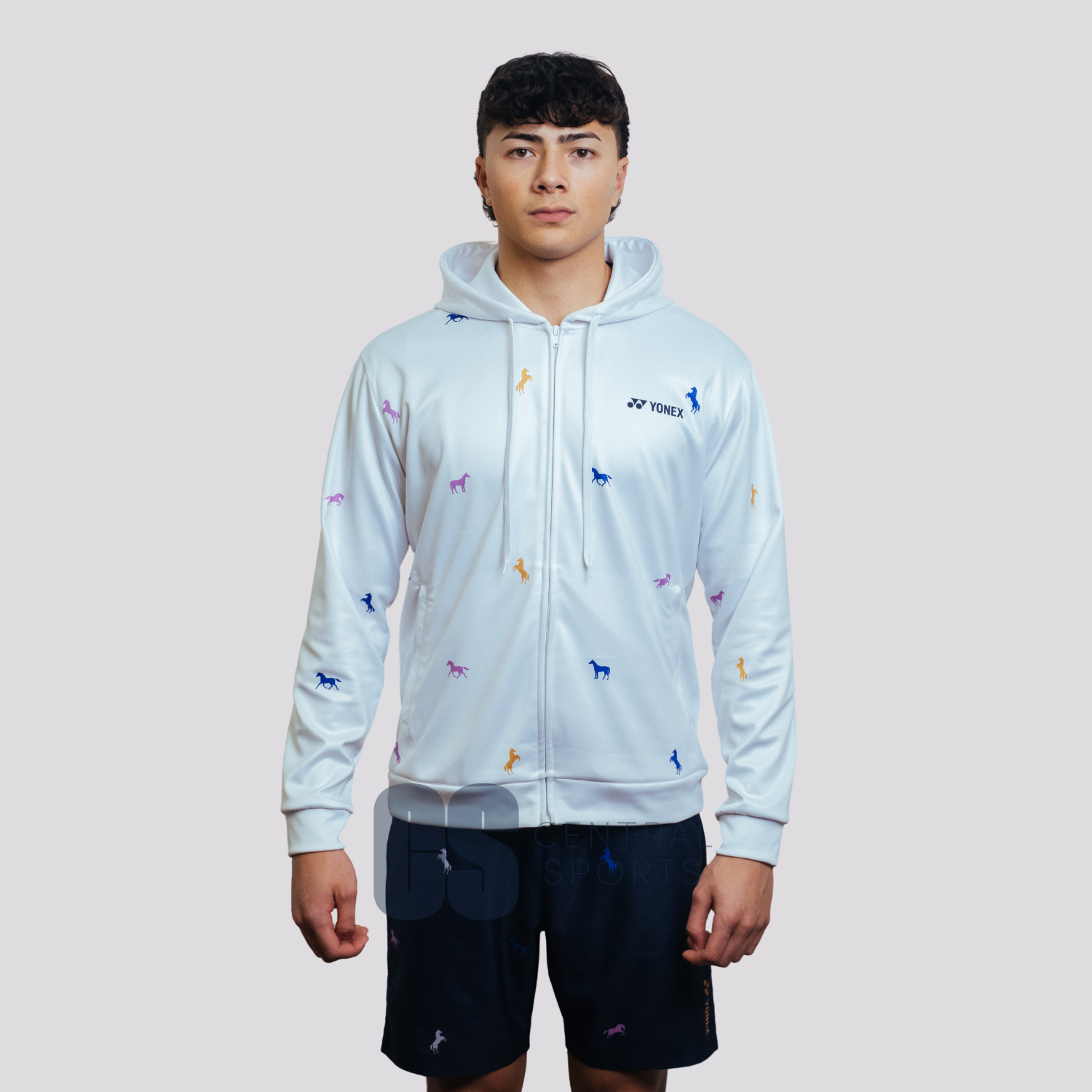Yonex Night Rider – Unisex Zip Hoodie (Ink Blue) Yonex CNY2026 Zip Hood Sweat A Unisex Clothing Yonex
