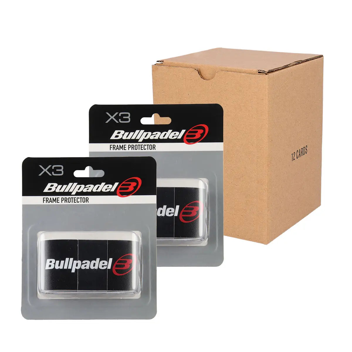 Bullpadel Frame Protector - Black/Transparent