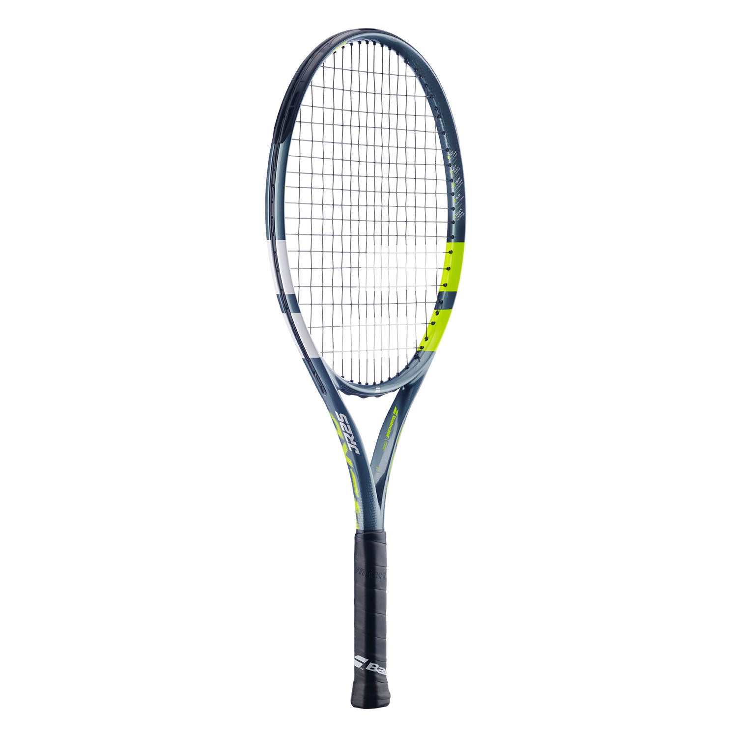 Babolat Aero Junior 25 2026 Tennis Racket Strung - Grey/Yellow Tennis Rackets Babolat