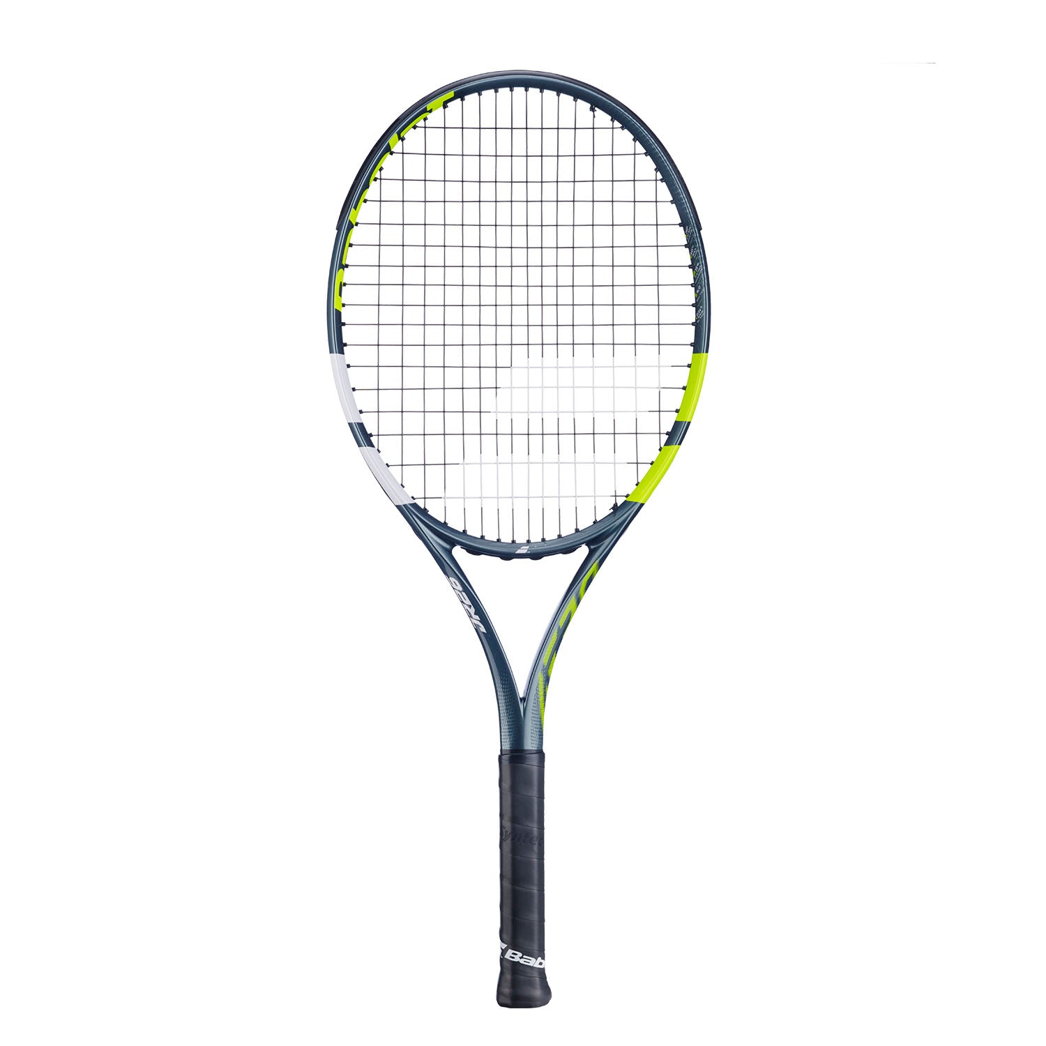 Babolat Aero Junior 26 2026 Tennis Racket Strung - Grey/Yellow Grey Yellow 26" Tennis Rackets Babolat