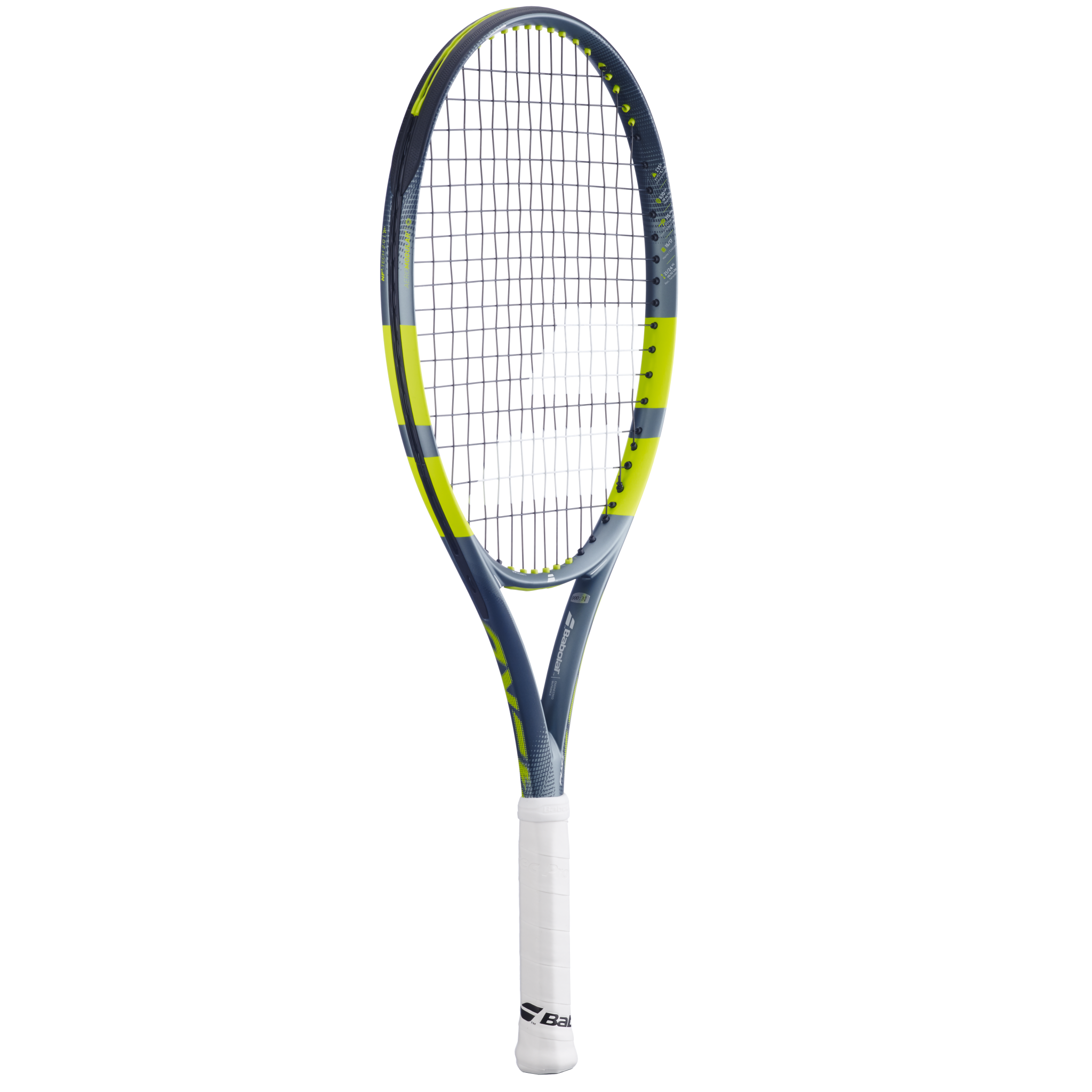 Babolat Pure Aero Junior 25 2026 Tennis Racket - Grey/Yellow Tennis Rackets Babolat