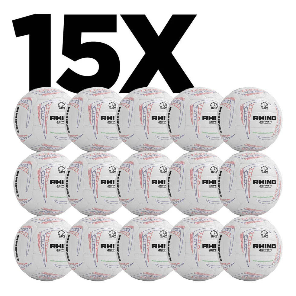 Rhino Zephyr Training Netball Box of 15