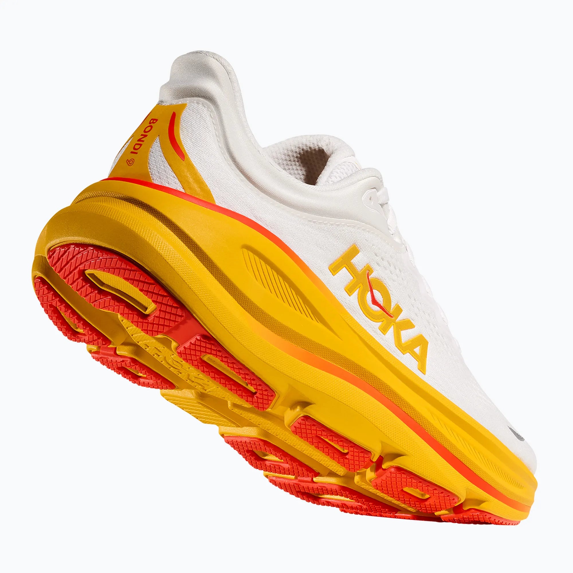 Hoka Bondi 9 Running Shoes Men - Frost/Sunflower