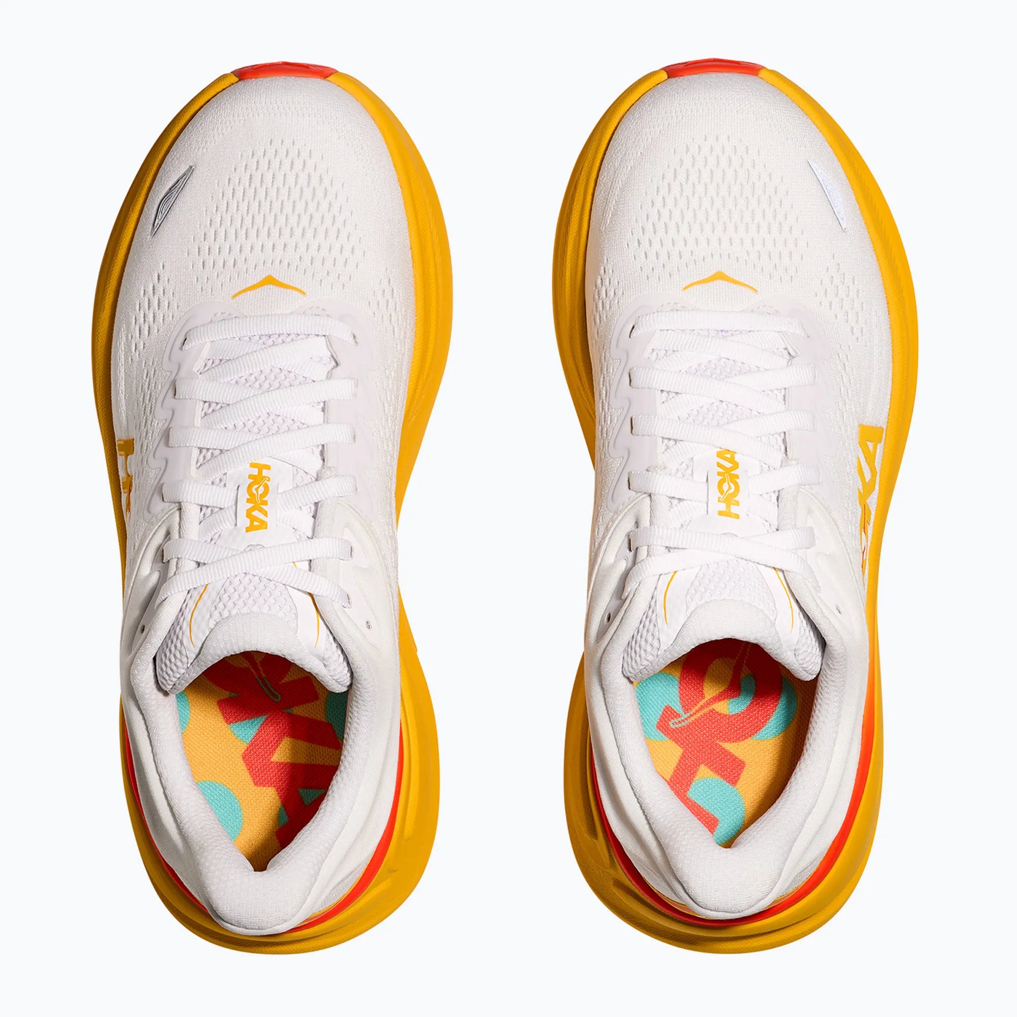 Hoka Bondi 9 Running Shoes Men - Frost/Sunflower