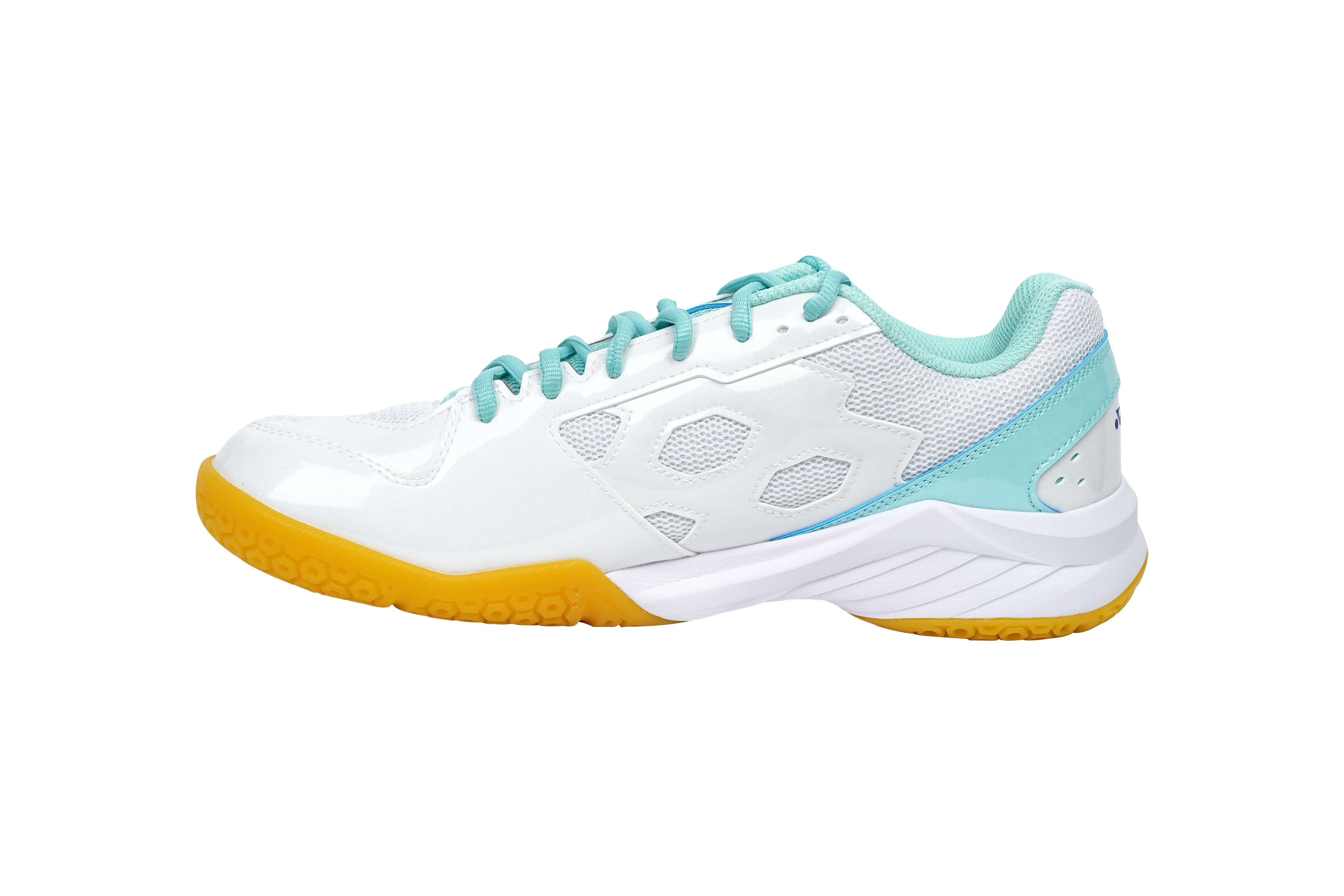 Yonex SHB101EX Power Cushion 101 Badminton Shoe Unisex - White/Mint Badminton Shoes Yonex