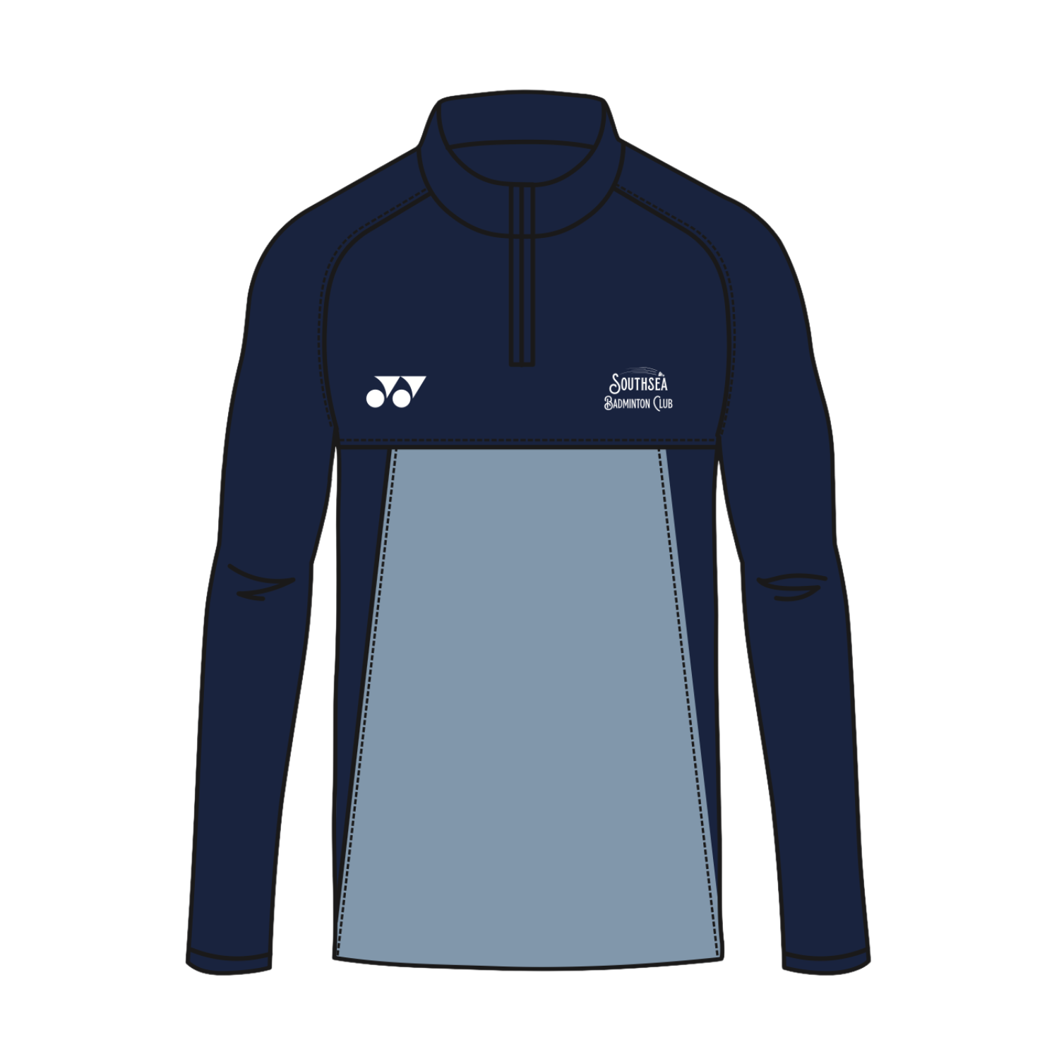 Southsea BC 2026 1/4 Zip Yonex Track Top Unisex - Navy