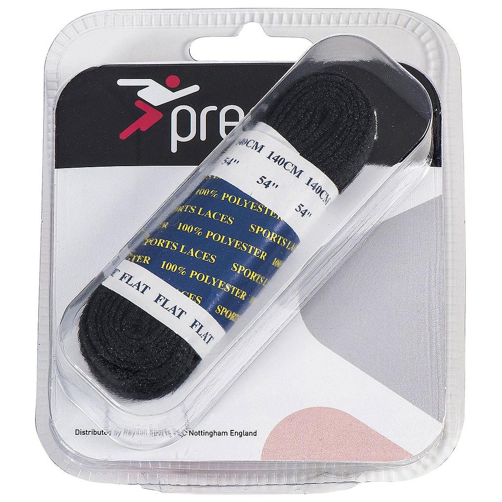 Precision Flat Boot Laces - Black & White, 100cm to 180cm Accessories Precision