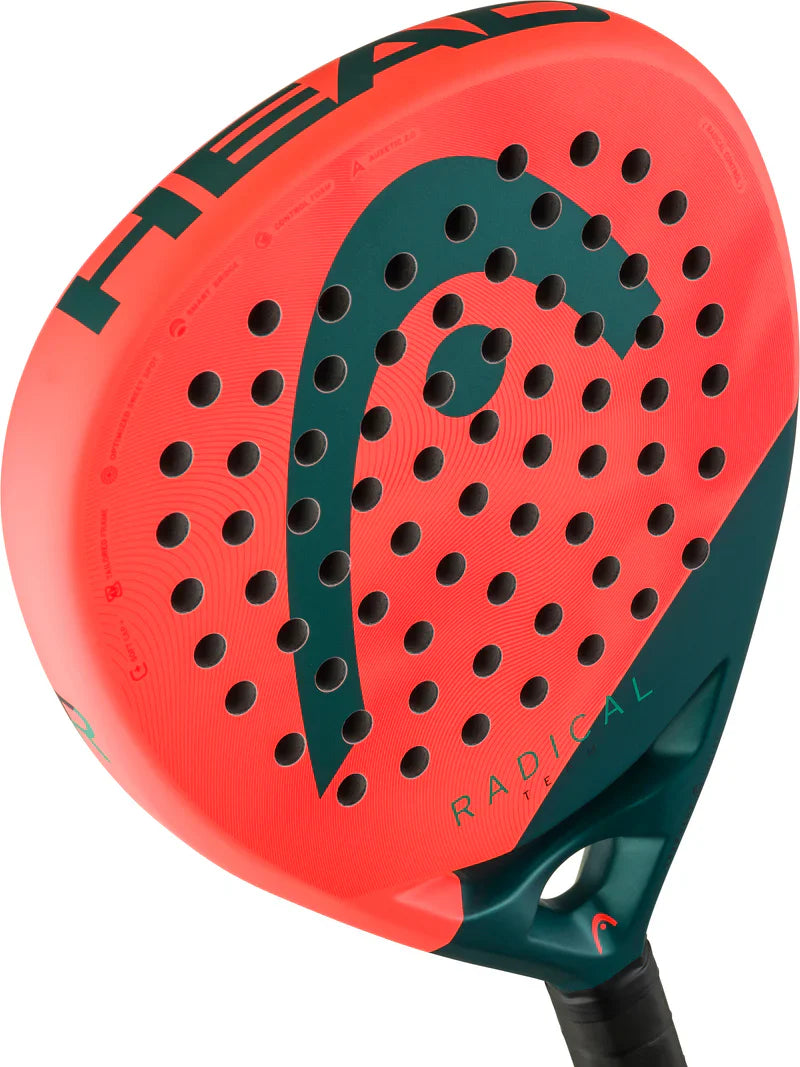 Head Radical Team 2026 Padel Racquet - Fluo Orange/Black Padel Head