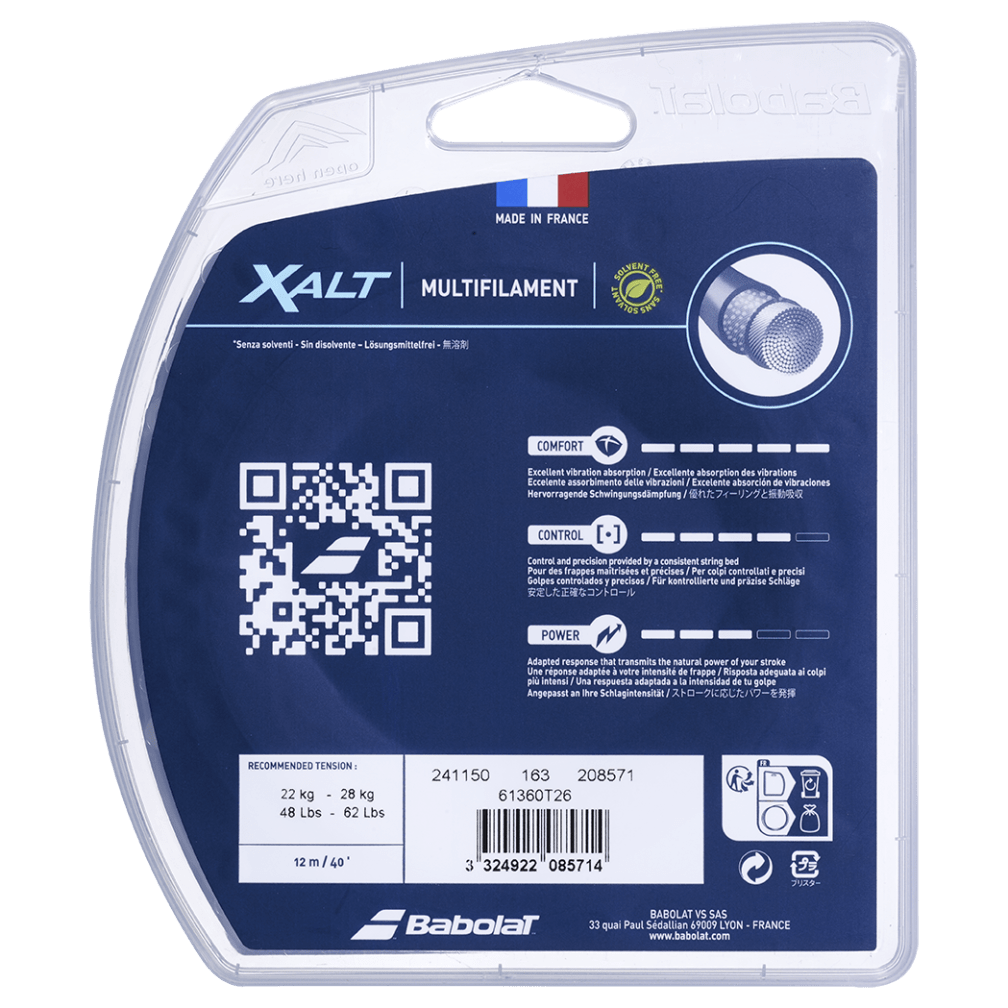 Babolat Xalt 12m Tennis String 241150 White