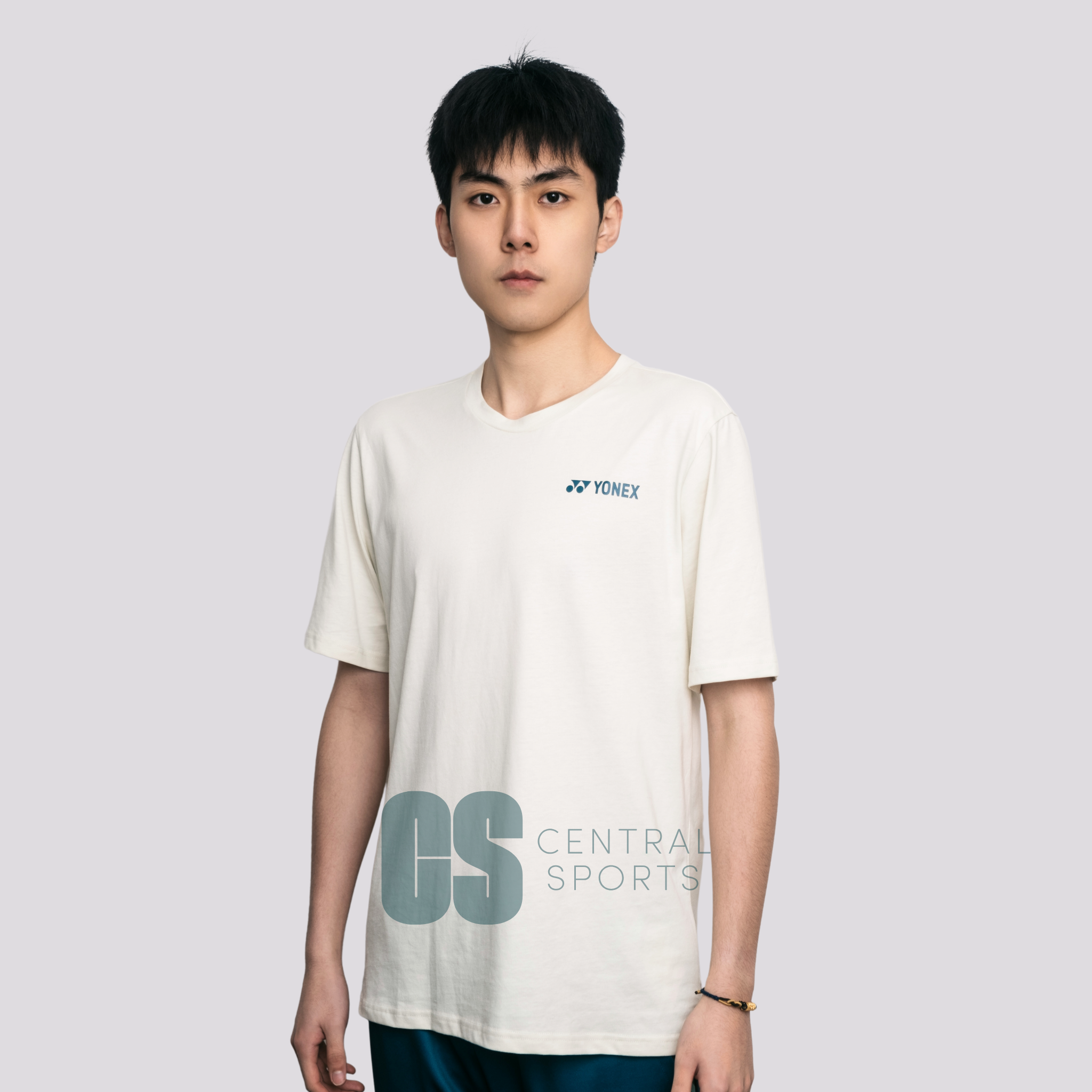 Yonex CNY2025 Coiled Snake Mens Cotton T-Shirt Dark Jade