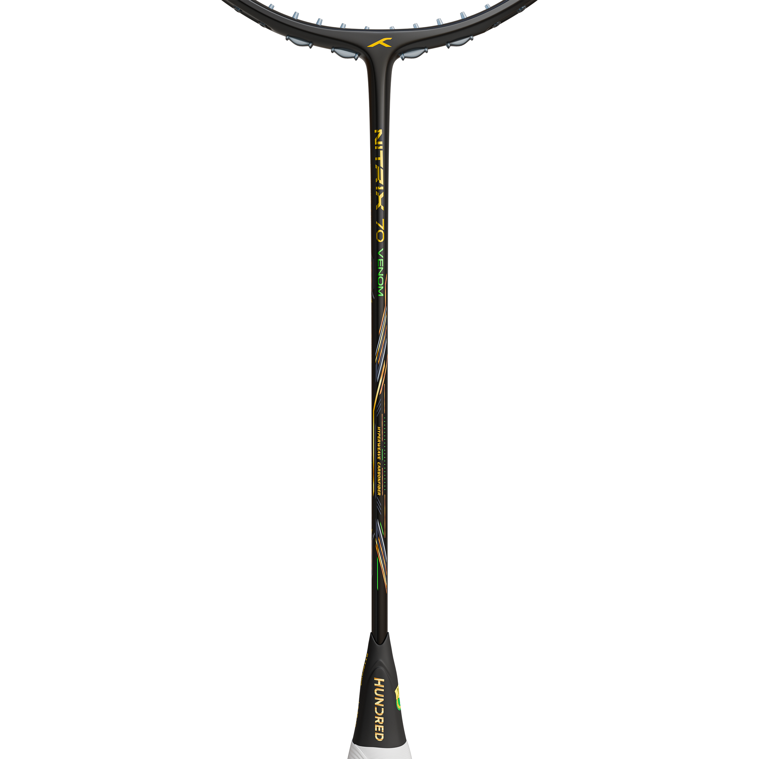 Hundred Nitrix 70 Venom Badminton Racket - Black/Green