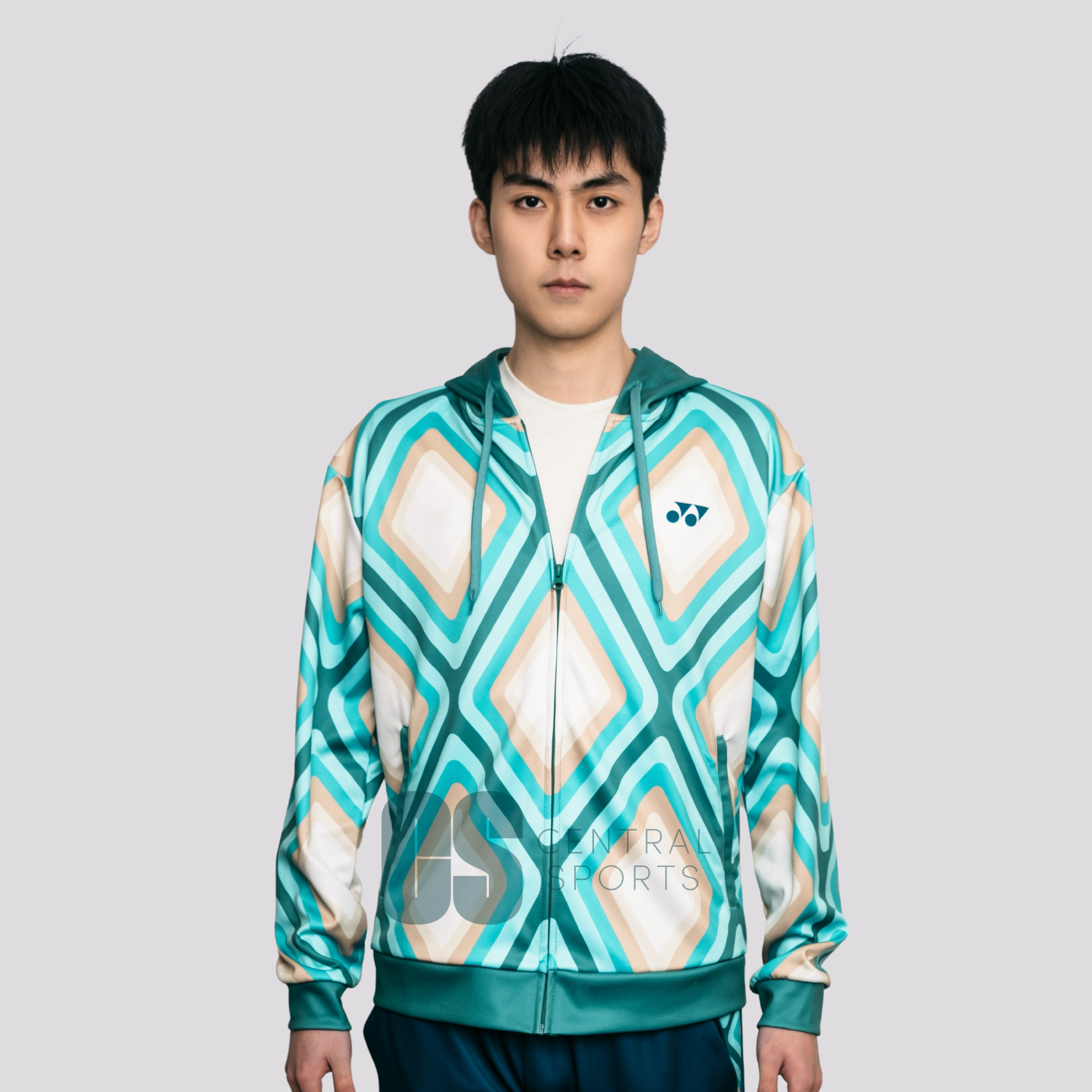 Yonex Diamond Unisex Zip Hood Jade/Ivory